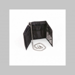 SKA biela peňaženka s retiazkou a karabínkou, materiál: imitácia kože, rozmery: 13x9x2cm